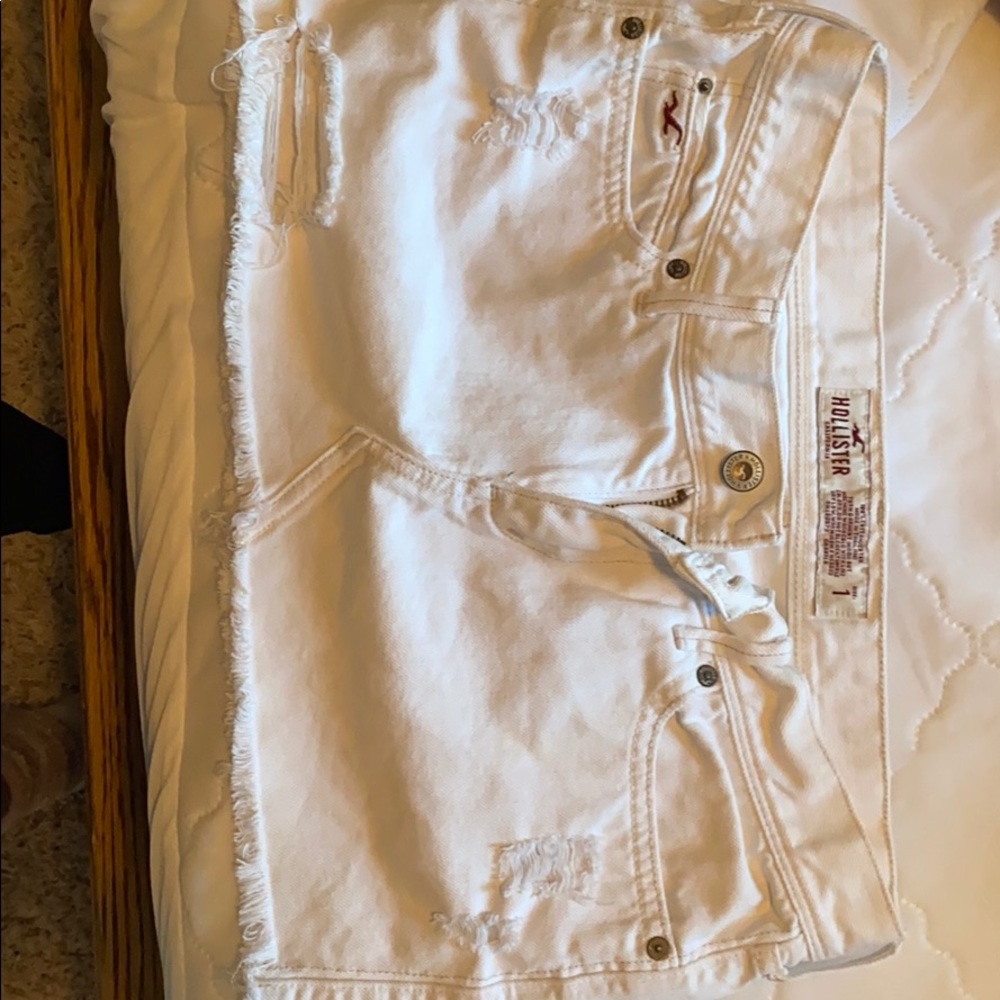 White Jean skirt